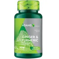 Ghimbir & Turmeric, 30cps, Adams Supplements