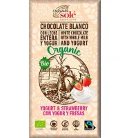 Ciocolata cu Iaurt si Capsuni, 100gr, Pronat