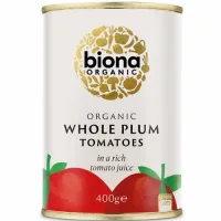 Rosii Decojite Maruntite cu Busuioc Bio 400gr Biona