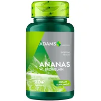 Ananas w. Bromelain, 30cps, Adams Supplements
