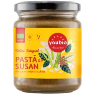 Tahini integral din susan alb, ecologic, 250gr, Youbio
