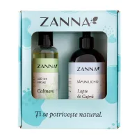 Pachet Ulei de masaj calmant + Sapun lichid lapte de capra, Zanna