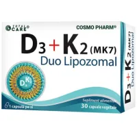 D3+K2 Mk-7 Lipozomal 30cps Cosmopharm