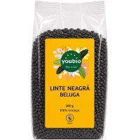 Linte neagra Beluga, organic, 300g, Youbio
