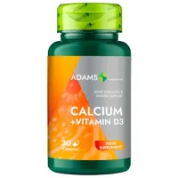 Calciu + Vitamina D3, 30cps, Adams Supplements