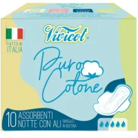 Absorbante Noapte Extra Lungi Bumbac 3 Picaturi 10buc  Vivicot