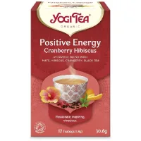 Ceai cu Merisor si hibiscus, Energie Pozitiva, 17 plicuri, Yogi Tea