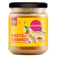 Pasta de arahide integrale, ecologic, 250g, Youbio