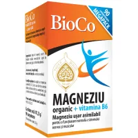 Magneziu Organic100mg +Vitamina B6 90cps Bioco