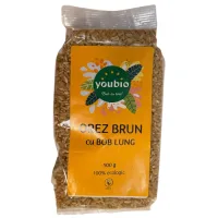 Orez brun lung, organic, 500gr, youbio