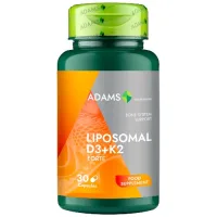 Liposomal D3 + K2 Forte, 30cps, Adams Supplements