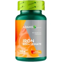 Bisglicinat de Fier, 90cps, Adams Supplements