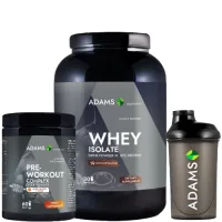 Pachet Izolat proteic din zer (ciocolata), 908g & PreWorkout Complex