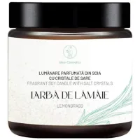 Lumanare Parfumata cu cristale de Sare, Iarba si Lamaie, 100ml, Idea Cosmetics