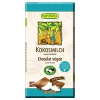 Ciocolata de Lapte cu Cocos Vegan, 80gr, Rapunzel