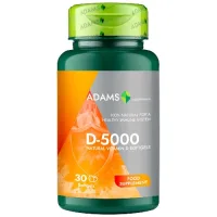 Vitamina D-5000, 30 softgel, Adams Supplements