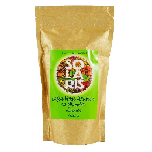 Cafea Verde Arabica cu Ghimbir Macinata 260gr Solaris