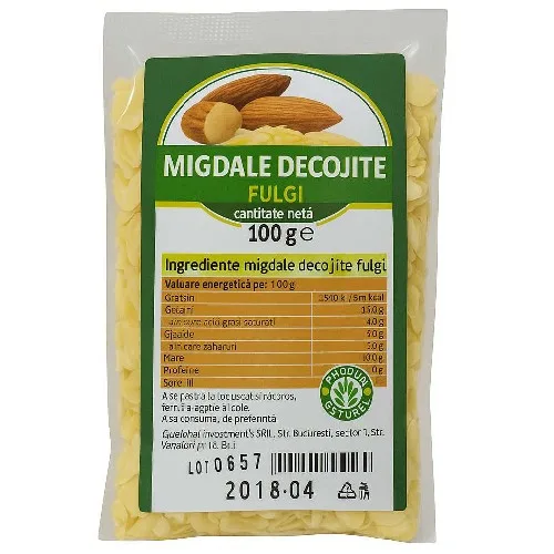 Fulgi de Migdale Crude Decojite 100gr Herbavit