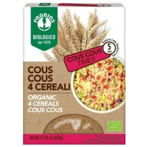 Cuscus din 4 cereale, Eco, 500g, Probios