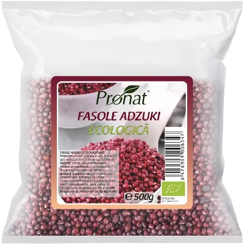 Fasole Adzuki bio, 500g, Pronat