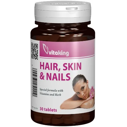 Supliment natural pentru par, piele & unghii, 30cps, Vitaking