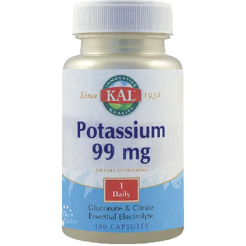 Potassium 99mg, 100cps, KAL Vitamins
