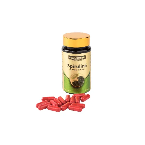 Spirulina 500mg, 60cps, Only Natural