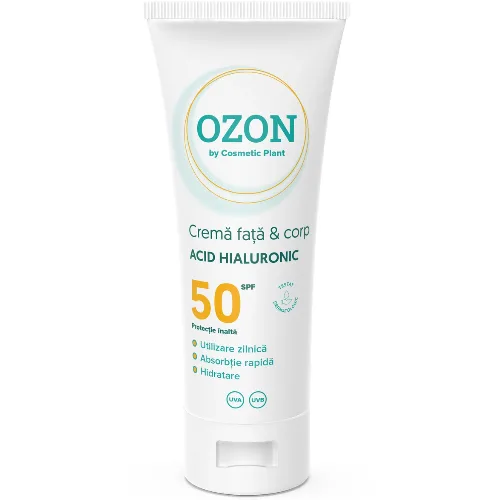 Crema Fata si Corp Acid Hialuronic Spf50 Ozon 100ml Cosmetic Plant