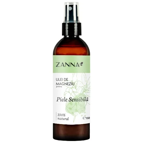 Ulei de magneziu, pentru piele sensibila, 150ml, Zanna