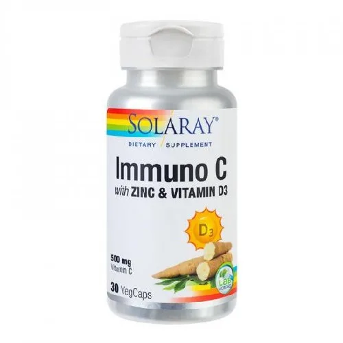 Imuno C Zinc si Vitamina D3, 30cps, Solaray