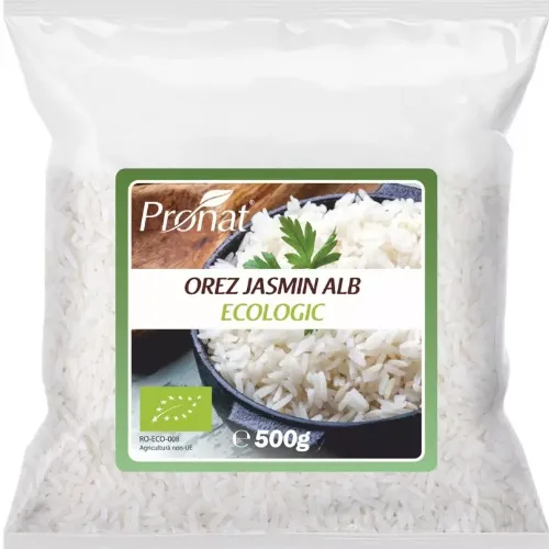 Orez Jasmin Alb Eco 500gr Pronat