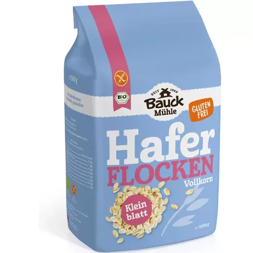 Fulgi Mici de Ovaz Integral fara Gluten 1kg BauckHof