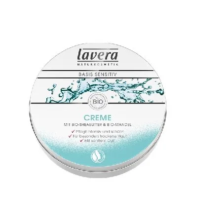 Crema Basis Sensitiv cu Migdale si Unt de Shea 150ml Lavera