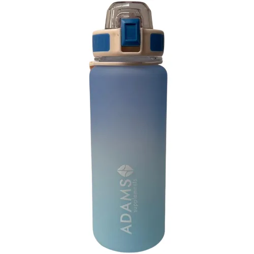 Sticla apa plastic, frosted, blue, 850ml, Adams Supplements