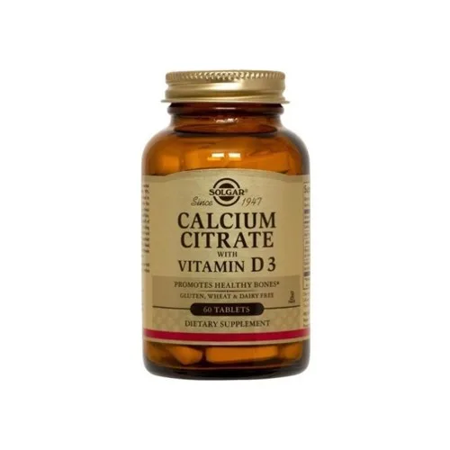Calcium Citrate + D3 60tab Solgar