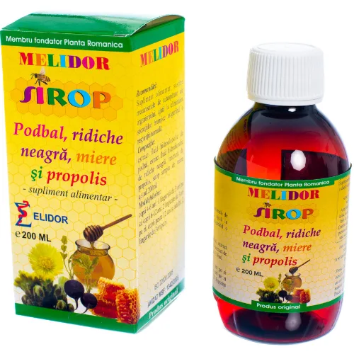 Sirop Podbal Ridiche Neagra Miere si Propolis 200ml Elidor