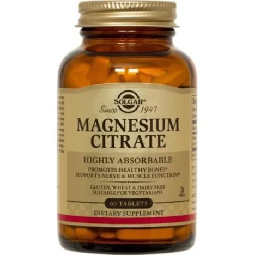 Citrat de Magneziu 60tablete 200mg Solgar