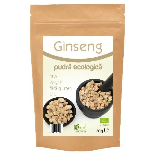 Ginseng Pudra Bio 60gr Obio