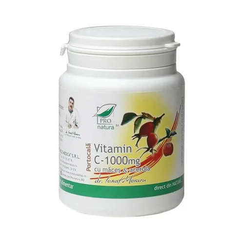 Vit C 1000mg Macese si Acerola Porto 60cps Pro Natura