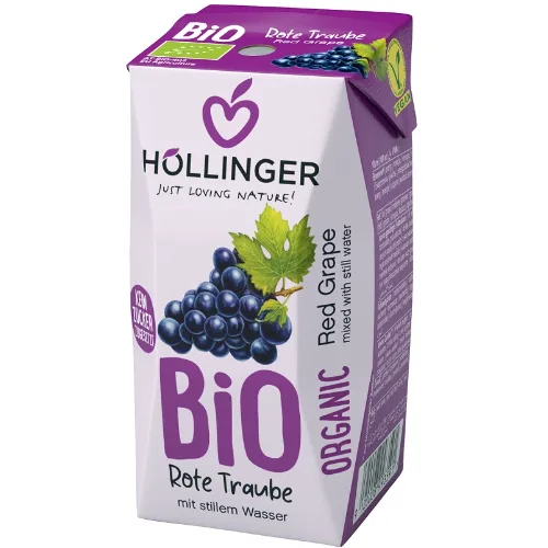 Suc Struguri Rosii Eco 200ml, Hollinger