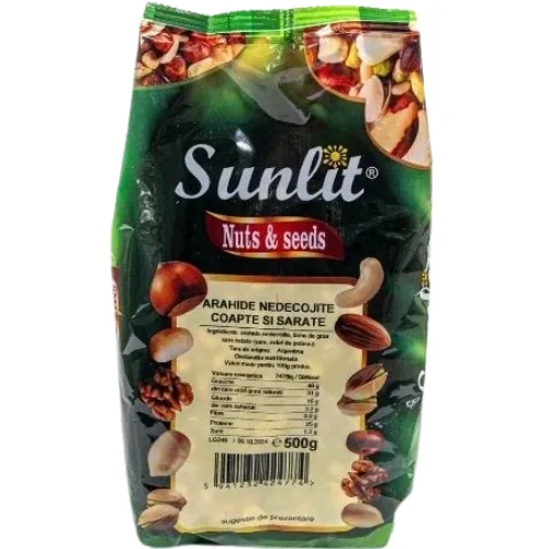 Arahide Rosii Nedecojite Coapte Sarate 500g Driedfruits