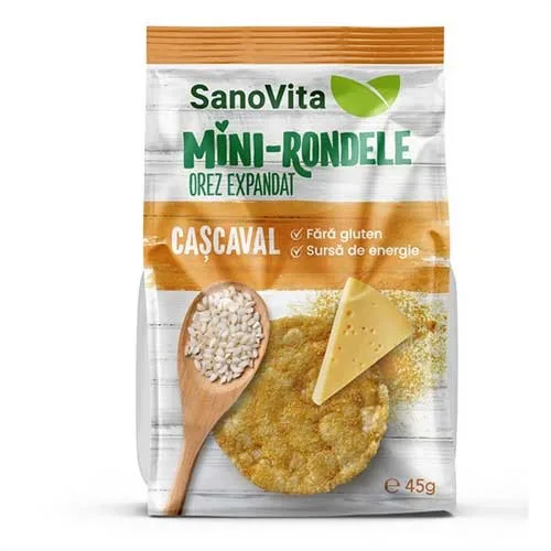 Mini Rondele Orez Cascaval 45g  Sano Vita