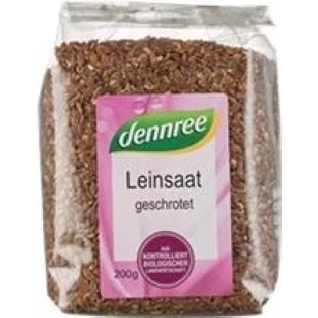 Seminte de In Zdrobite Ecologice 200gr Dennree