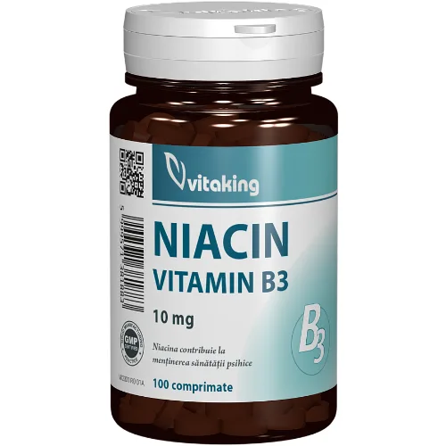 Vitamina B3 (Niacina) 10mg 100cpr Vitaking