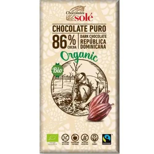 Ciocolata Neagra 85% Cacao Eco 100g, Pronat