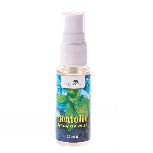 Mentolin Spray Gura 25ml Transvital