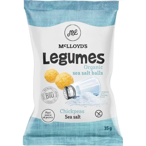 Snacksuri din Naut cu Sare de Mare Eco 35g Mc Lloyds