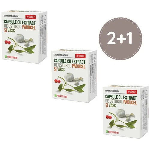 Pachet Usturoi Paducel Vasc 2+1 Parapharm