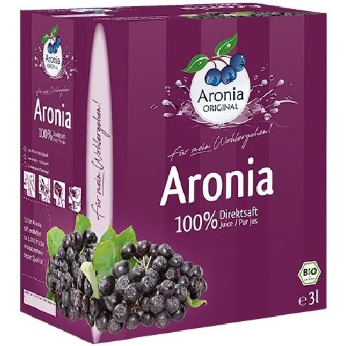 Suc Bio pur de Aronia, 100% Suc, 3l Aronia Original