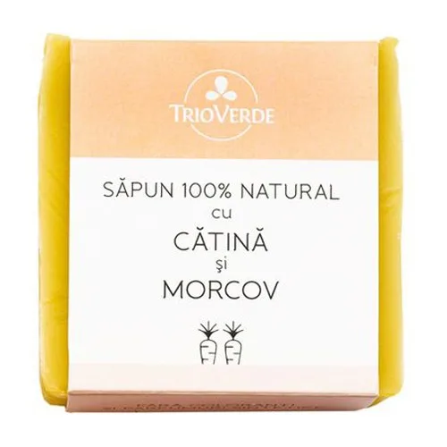 Sapun Natural cu Catina si Morcov 110gr Trio Verde
